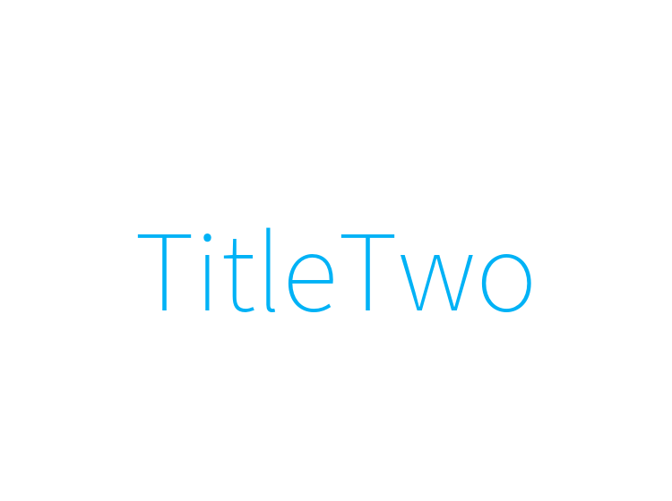 TitleTwo