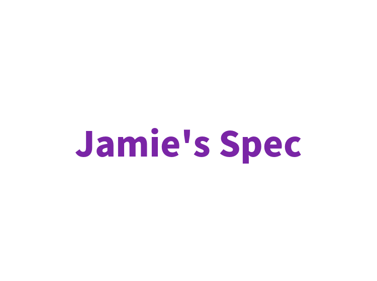 Jamie's Spec